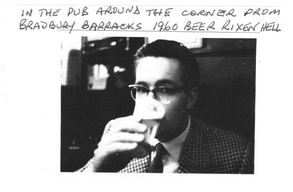brian Bloomfield in the pub