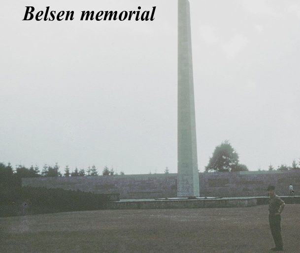 David by the Belsen Memorial