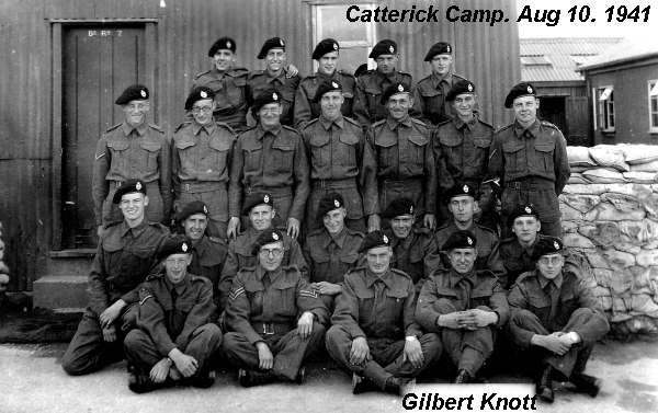 Gilbert Knot's squad in Catterick during training