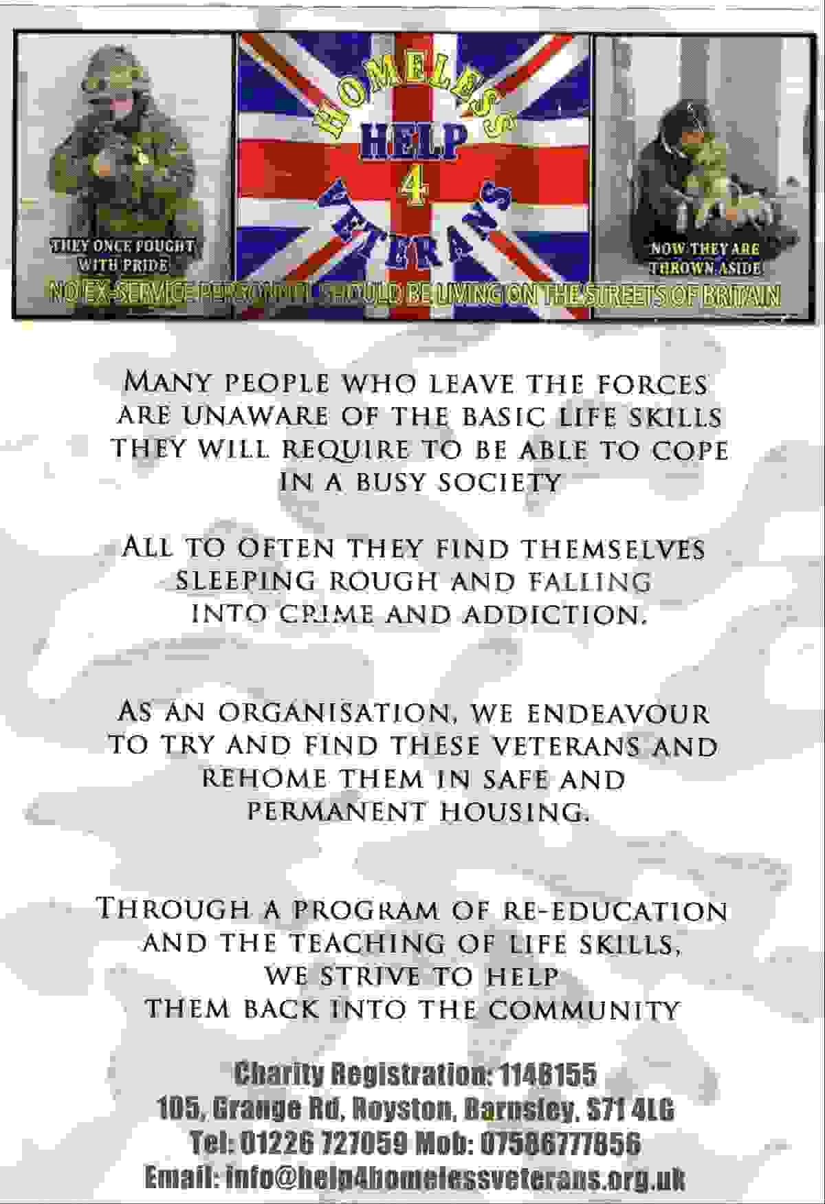 Help for veterans front