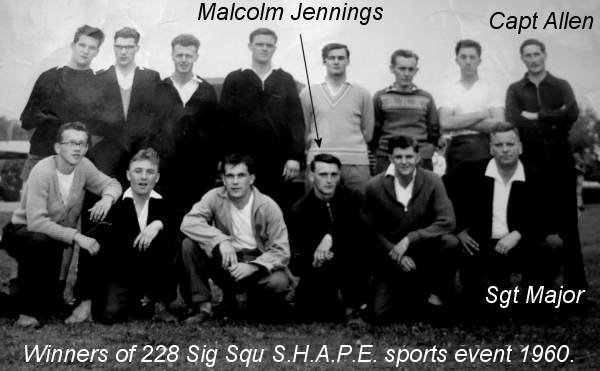 Royal Signals 228 signal squadron SHAPE sports event 1960