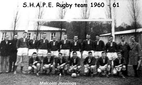 S.H.A.P.E. rugby team 1960 - 61