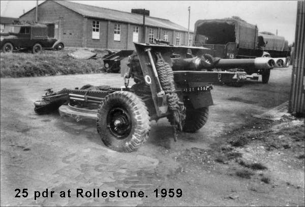 25 pounder at Rollestone 1959