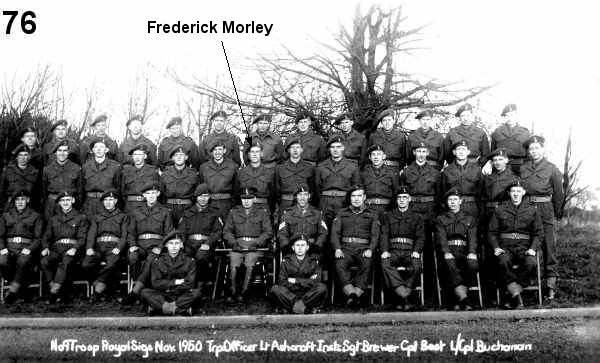Royal Signals 7TR Frederick Morley