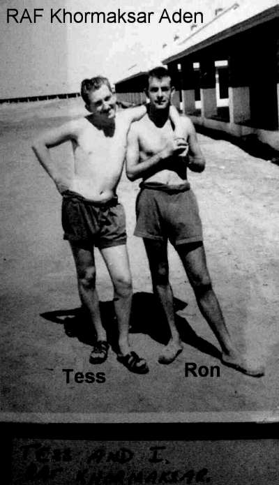 tess and Ron. RAF Khormaksar