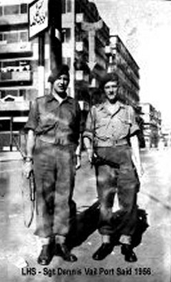 Dennis Vail Royal Signals Port Said 1956