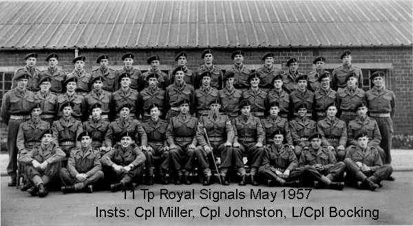Royal Signals  7 training regiment  11 troop  May 1957