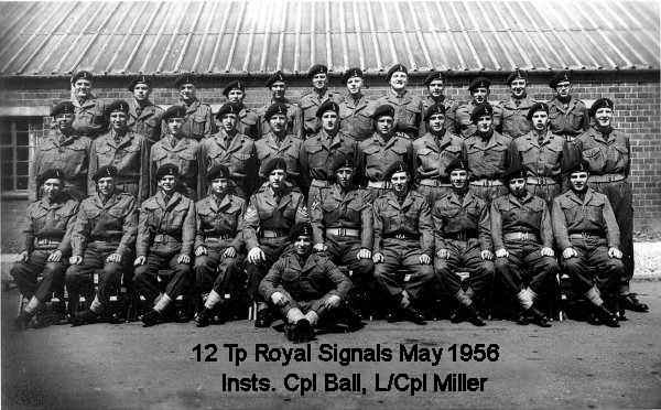Royal Signals  7 training regiment 12 troop May 1956