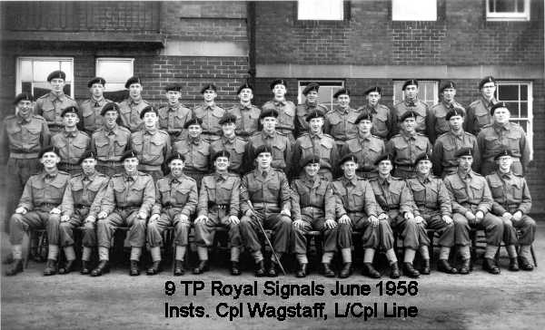 Royal Signals  7 training regiment  9 troop June 1956