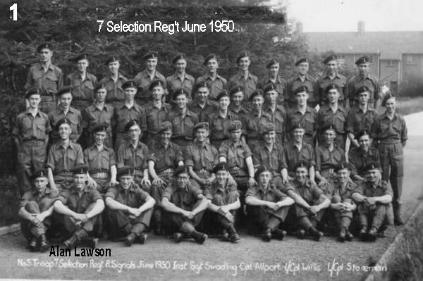 Royal Signals 7 Selection Regiment June 1950