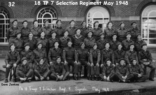 Royal Signals 18 Troop May 1948