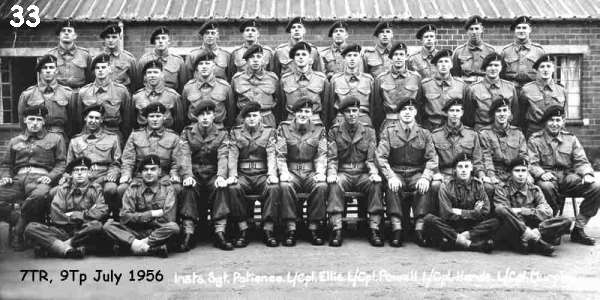 Royal Signals 9 Troop July 1956