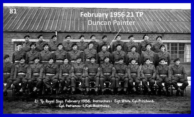Royal Signals Catterick 1956